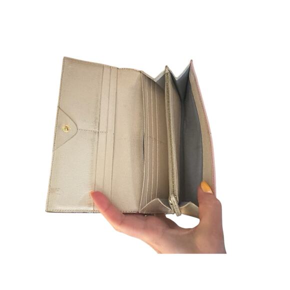 Painted Fendi Wallet Monster Bugs Eye Round Zipper Studs Leather Multicolor - Picture 5 of 7